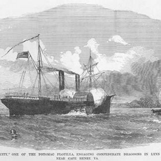 Ship 'Quaker City' from the Potomac Flotilla by Frank Leslie