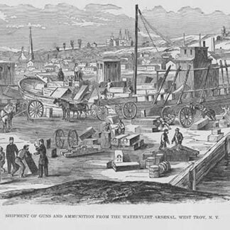 Shipment of Guns and Ammunition from the Watervliet Arsenal by Frank Leslie