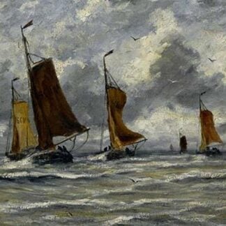 Ships at Full Sea by Hendrick Mesdag