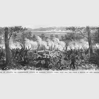 Siege of Atlanta by Frank Leslie