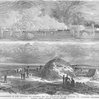 Siege of Charleston - Fort Moultrie by Frank Leslie