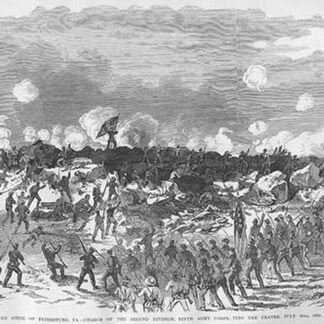 Siege of Petersburg into the Crater by Frank Leslie