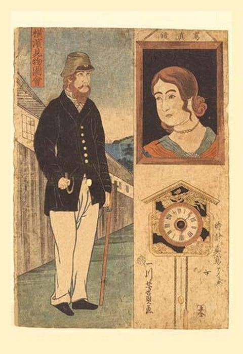 Sights in Yokohama by Yoshikazu Utagawa
