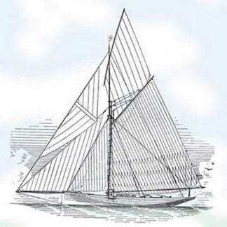 Six-Beam Cutter Sail Plan by Charles P. Kunhardt