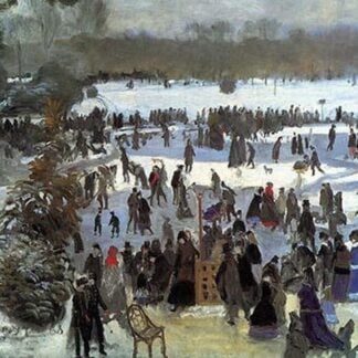 Skating Runners in the Bois de Boulogne by Pierre-Auguste Renoir