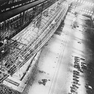 Skeleton of U.S. Navy Dirigible ZR-1 in Factory