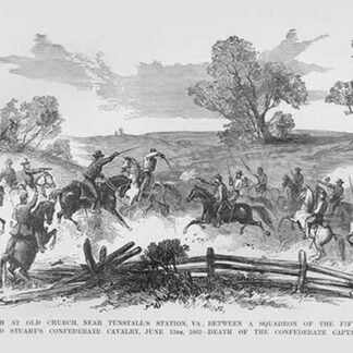 Skirmish between Federal Cavalry & JEB Stuart at Tunstal's Station