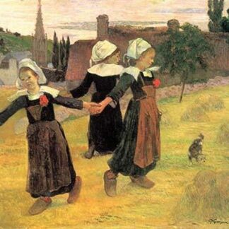 Small Breton Women by Paul Gauguin