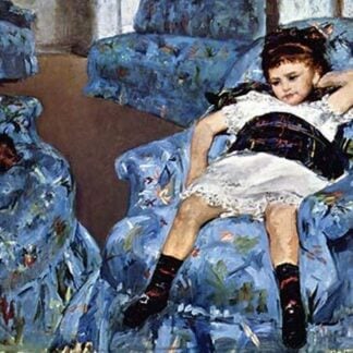 Small Girl in Blue by Mary Cassatt