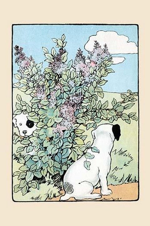 Snip and Snap Play in the Lilac Bushes by Julia Dyar Hardy