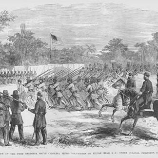 South Carolina Negro Volunteers in review by Frank Leslie