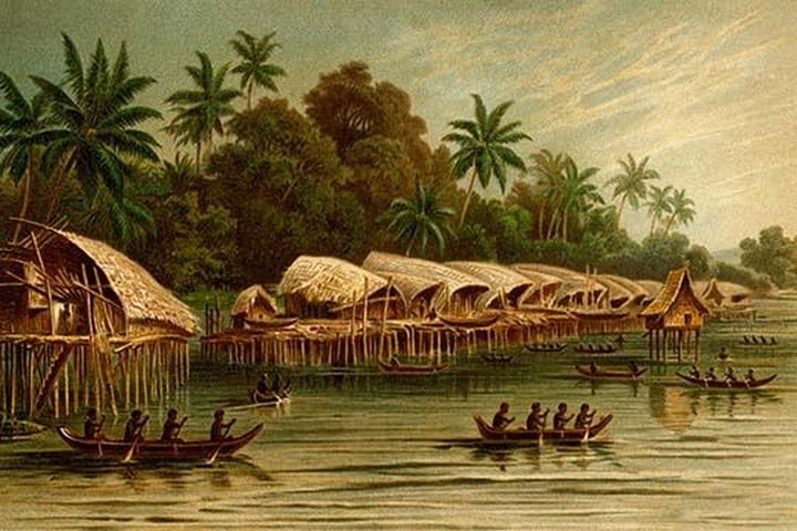 Sowek Village in Aruri Islands - New Guinea