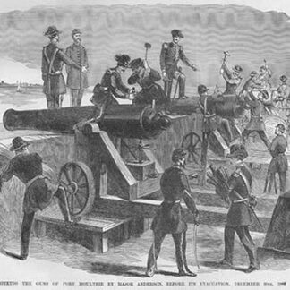 Spiking the Guns of Fort Moultrie Before Evacuation by Frank Leslie