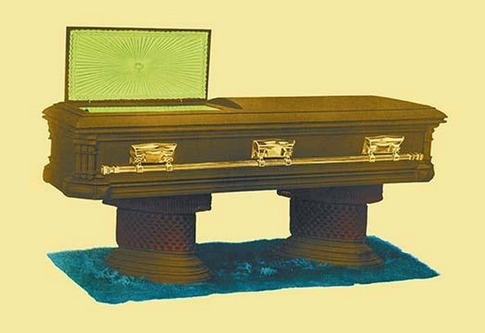 Split Lid Casket in Lime