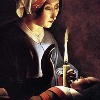 St Anne with the Christ Child by La Tour by George De La Tour