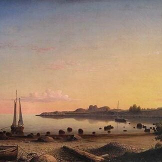 Stage Fort across Gloucester Harbor by Fitz Henry Lane