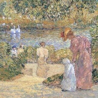 Staircase in Central Park by Frederick Childe Hassam