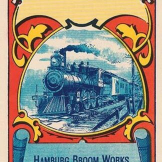 Steam Engine Broom Label