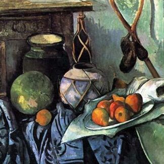 Still Life with Eggplant by Paul Cezanne
