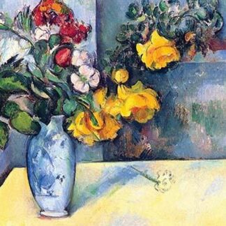 Still Life with Flowers in a Vase by Paul Cezanne