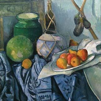 Still Life with Ginger Jar & Egg Plants by Paul Cezanne