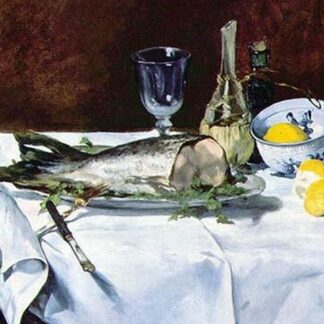 Still Life with Salmon by Edouard Manet