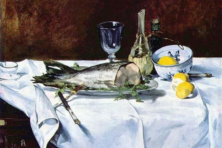 Still Life with Salmon by Edouard Manet