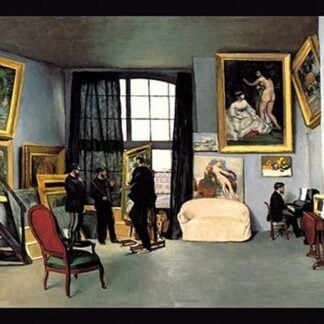 Studio from 9 rue de la Condamine by Frederic Bazille