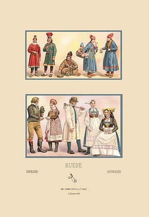 Styles of the Scandinavian Middle-Class by Auguste Racinet