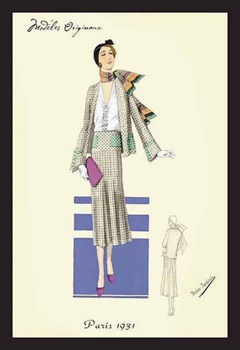 Stylish Daytime Suit and Scarf by Atelier Bachwitz