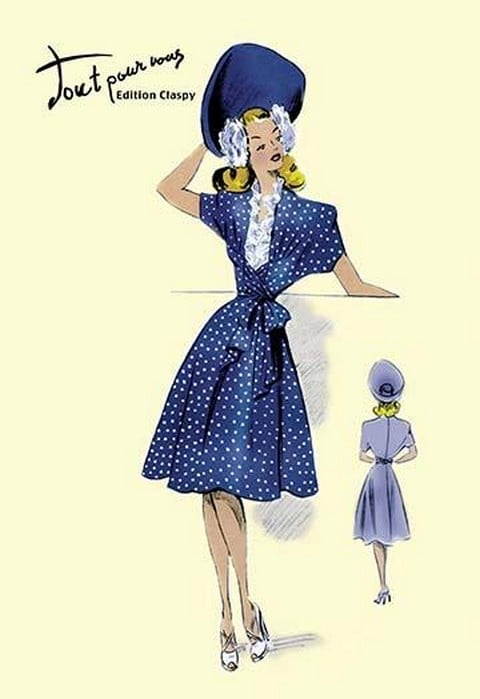 Summer Polka-Dot Dress and Hat