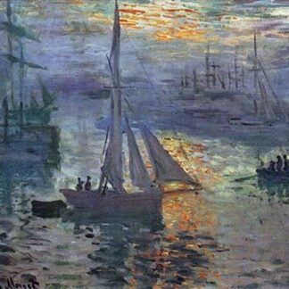 Sunrise at Sea by Claude Monet