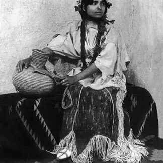 Taos Woman Seated With Water Jug by Carl and Grace Moon