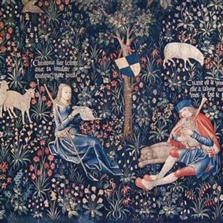 Tapestry of Shepherds making Music