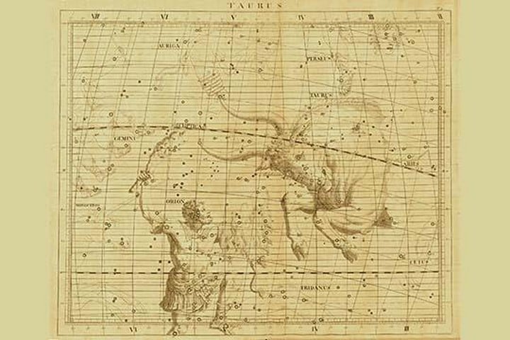 Taurus & Orion by Sir John Flamsteed