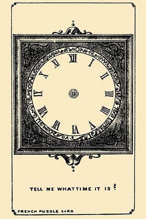 Tell Me What Time it is? by French Puzzle Card