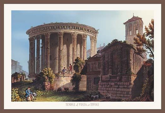 Temple of Vesta at Tivoli by M. DuBourg