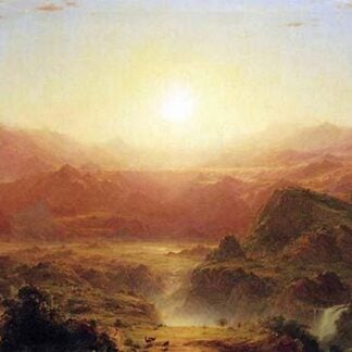The Andes of Ecuador Detail by Frederic Edwin Church