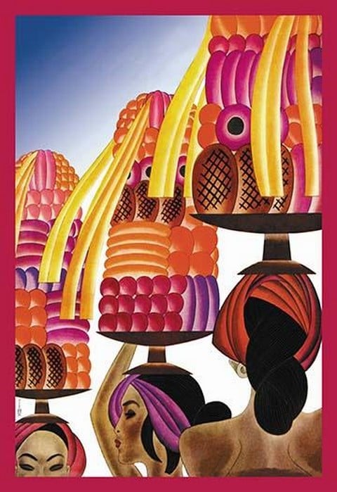 The Balinese Go Templewards by Frank McIntosh