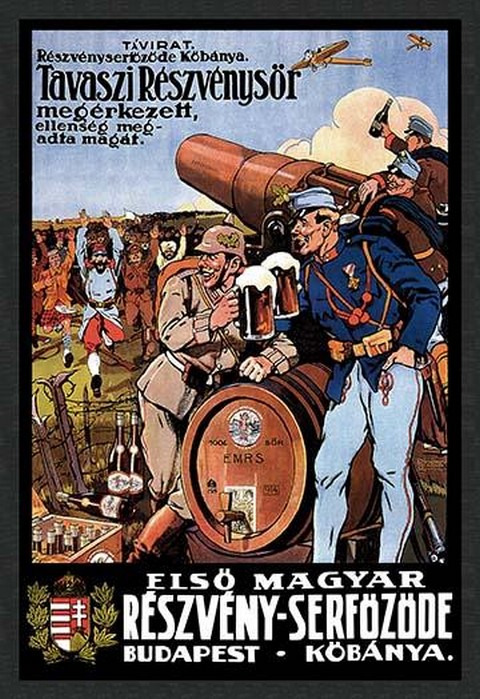 The Beer from the Spring Hops has Arrived - The Enemy is Surrendering by Foldes