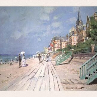 The BoardWalk at Trouville by Claude Monet