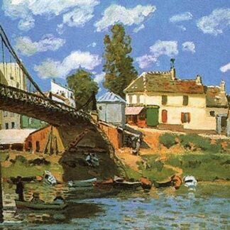 The Bridge at Villeneuve-la-Garenne by Alfred Sisley
