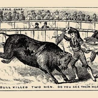 The Bull Killed Two Men. Do you see their heads? by Theo Leonhardt & Son