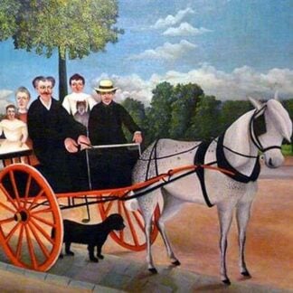The Carriage of Father Juniet & His family by Henri Rousseau