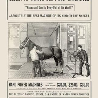 The Celebrated Gillette Horse-Clipping Machines