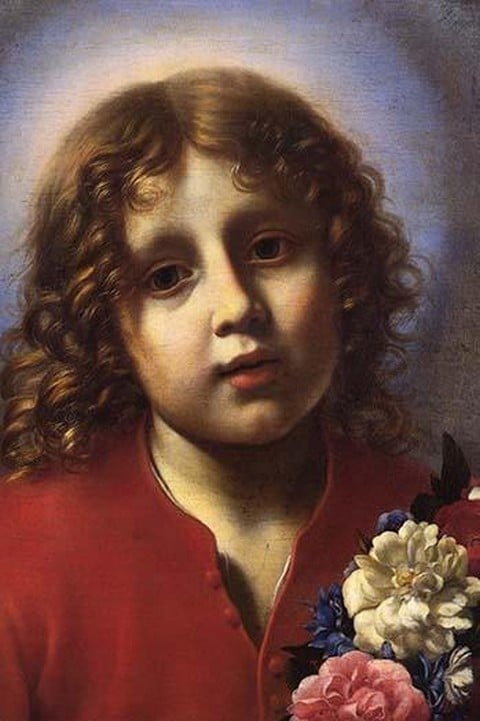 The Christ Child with flowers by Albreht Dolci