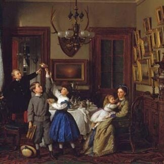 The Contest for the Bouquet: The Family of Robert Gordon in Their New York Dining-Room