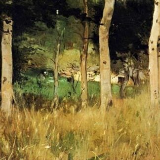 The Cottage Amongs the Birch Trees by Berthe Morisot