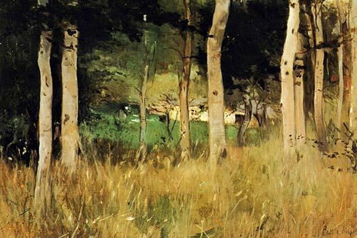 The Cottage Amongs the Birch Trees by Berthe Morisot