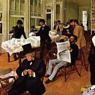 The Cotton Exchange by Edgar Degas